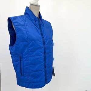 LL Bean Blue Thinsulate Vintage Vest Womens L Warm Winter Nylon Outdoor Layer